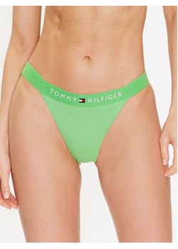 Tommy Hilfiger Dół od bikini UW0UW04135 Zielony ze sklepu MODIVO w kategorii Stroje kąpielowe - zdjęcie 168562004