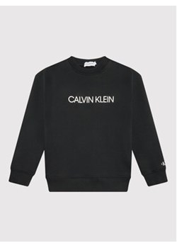 Calvin Klein Jeans Bluza Unisex Institutional Logo IU0IU00162 Czarny Regular Fit ze sklepu MODIVO w kategorii Bluzy chłopięce - zdjęcie 168562370