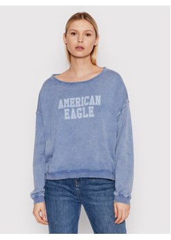 American Eagle Bluza 045-2532-1636 Niebieski Oversize ze sklepu MODIVO w kategorii Bluzy damskie - zdjęcie 168562560