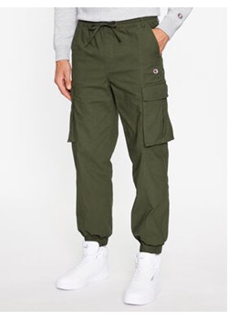 Champion Spodnie materiałowe Elastic Cuff Cargo Pant 218739 Khaki Custom Fit ze sklepu MODIVO w kategorii Spodnie męskie - zdjęcie 168562573