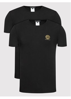 Versace Komplet 2 t-shirtów AU10193 Czarny Slim Fit ze sklepu MODIVO w kategorii T-shirty męskie - zdjęcie 168562742