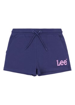 Lee Szorty sportowe Wobbly Graphic LEG5092 Niebieski Regular Fit ze sklepu MODIVO w kategorii Spodenki dziewczęce - zdjęcie 168562802