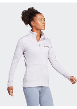adidas Polar Terrex Multi Full-Zip Fleece Jacket HN5461 Fioletowy Slim Fit ze sklepu MODIVO w kategorii Bluzy damskie - zdjęcie 168562814