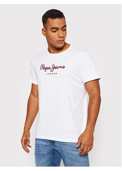 Pepe Jeans T-Shirt Eggo PM508208 Biały Regular Fit ze sklepu MODIVO w kategorii T-shirty męskie - zdjęcie 168562900