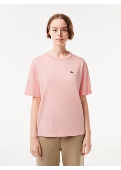 Lacoste T-Shirt TF5441 Różowy Regular Fit ze sklepu MODIVO w kategorii Bluzki damskie - zdjęcie 168562902