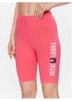 Tommy Jeans Szorty sportowe DW0DW15643 Różowy Slim Fit ze sklepu MODIVO w kategorii Szorty - zdjęcie 168563261