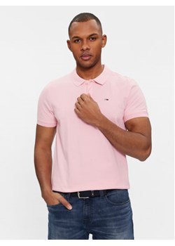 Tommy Jeans Polo DM0DM18312 Różowy Slim Fit ze sklepu MODIVO w kategorii T-shirty męskie - zdjęcie 168563453