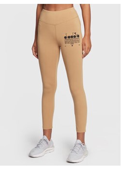 Diadora Legginsy Manifesto 502.179484 Beżowy Slim Fit ze sklepu MODIVO w kategorii Spodnie damskie - zdjęcie 168563732