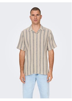 Only & Sons Koszula 22025659 Beżowy Regular Fit ze sklepu MODIVO w kategorii Koszule męskie - zdjęcie 168563884