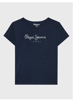 Pepe Jeans T-Shirt Hana PG502924 Granatowy Regular Fit ze sklepu MODIVO w kategorii Bluzki dziewczęce - zdjęcie 168563893