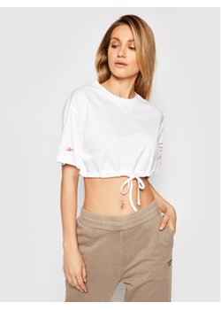 Reebok T-Shirt Myt GI6959 Biały Regular Fit ze sklepu MODIVO w kategorii Bluzki damskie - zdjęcie 168564031