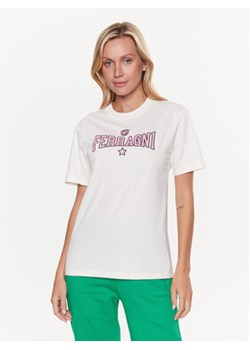 Chiara Ferragni T-Shirt 74CBHT02 Écru Regular Fit ze sklepu MODIVO w kategorii Bluzki damskie - zdjęcie 168564470
