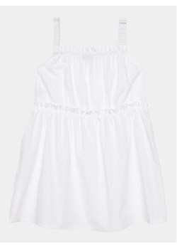 United Colors Of Benetton Sukienka codzienna 4EW7GV00T Biały Regular Fit ze sklepu MODIVO w kategorii Ubranka do chrztu - zdjęcie 168564563