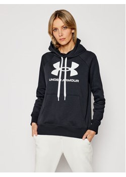 Under Armour Bluza Ua Rival Fleece Logo 1356318 Czarny Loose Fit ze sklepu MODIVO w kategorii Bluzy damskie - zdjęcie 168564683