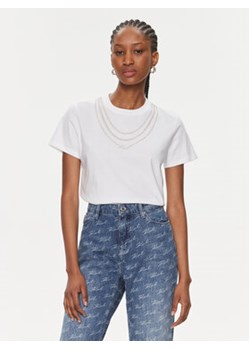 KARL LAGERFELD T-Shirt 240W1731 Biały Regular Fit ze sklepu MODIVO w kategorii Bluzki damskie - zdjęcie 168564772