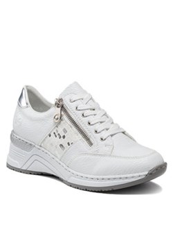 Rieker Sneakersy N4322-80 Biały ze sklepu MODIVO w kategorii Buty sportowe damskie - zdjęcie 168565210