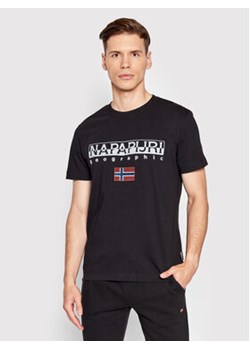 Napapijri T-Shirt Ayas NP0A4GDQ Czarny Regular Fit ze sklepu MODIVO w kategorii T-shirty męskie - zdjęcie 168565712