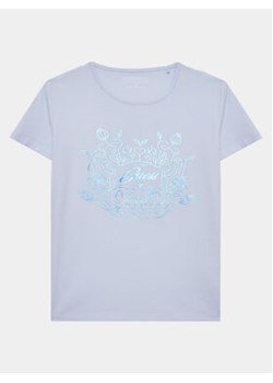 Guess T-Shirt J3GI20 K6YW1 Niebieski Regular Fit ze sklepu MODIVO w kategorii Bluzki dziewczęce - zdjęcie 168566390