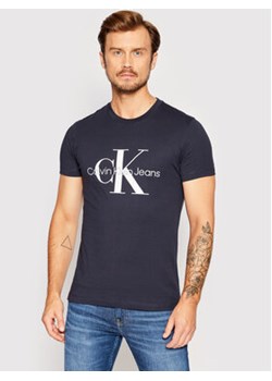 Calvin Klein Jeans T-Shirt J30J320935 Granatowy Slim Fit ze sklepu MODIVO w kategorii T-shirty męskie - zdjęcie 168566621