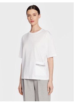 Fabiana Filippi T-Shirt JED273W143 Biały Regular Fit ze sklepu MODIVO w kategorii Bluzki damskie - zdjęcie 168566633