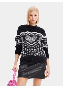 Desigual Sweter 23WWJF56 Czarny Regular Fit ze sklepu MODIVO w kategorii Swetry damskie - zdjęcie 168567404