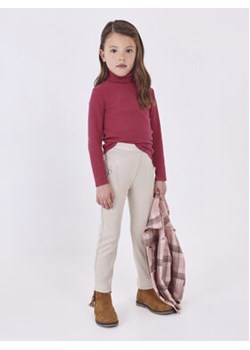 Mayoral Spodnie materiałowe 4.502 Beżowy Regular Fit ze sklepu MODIVO w kategorii Spodnie dziewczęce - zdjęcie 168567592