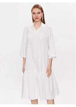 Moss Copenhagen Sukienka koszulowa Danaya 17266 Biały Regular Fit ze sklepu MODIVO w kategorii Sukienki - zdjęcie 168567801