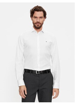 Tommy Hilfiger Koszula Solid MW0MW31856 Biały Slim Fit ze sklepu MODIVO w kategorii Koszule męskie - zdjęcie 168567881