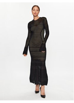 TWINSET Sukienka dzianinowa 232TP3100 Czarny Regular Fit ze sklepu MODIVO w kategorii Sukienki - zdjęcie 168567912