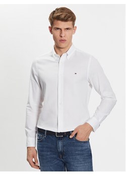 Tommy Hilfiger Koszula Flex Dobby MW0MW31816 Biały Slim Fit ze sklepu MODIVO w kategorii Koszule męskie - zdjęcie 168568680