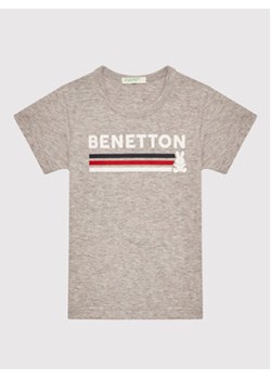 United Colors Of Benetton T-Shirt 3I9WMM28H Szary Regular Fit ze sklepu MODIVO w kategorii Koszulki niemowlęce - zdjęcie 168569040