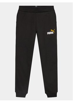 Puma Spodnie dresowe Ess+ 2 Col Logo Pant 586988 Czarny Regular Fit ze sklepu MODIVO w kategorii Spodnie chłopięce - zdjęcie 168569303