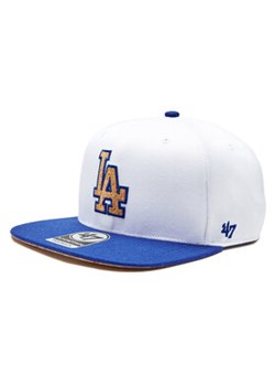 47 Brand Czapka z daszkiem MLB Los Angeles Dodgers Corkscrew 47 CAPTAIN B-CORKS12WBP-WH Biały ze sklepu MODIVO w kategorii Czapki z daszkiem męskie - zdjęcie 168569414