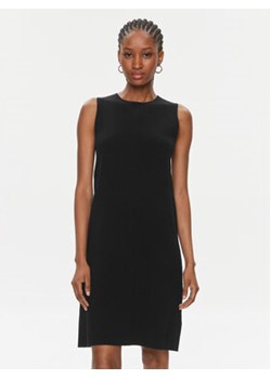 Calvin Klein Sukienka dzianinowa Extra Fine Wool Shift Dress K20K206899 Czarny Regular Fit ze sklepu MODIVO w kategorii Sukienki - zdjęcie 168569671