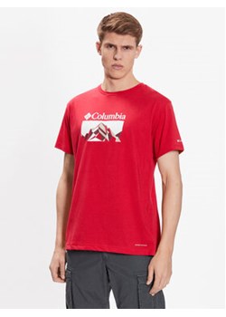 Columbia T-Shirt Thistletown Hills 1990764 Czerwony Regular Fit ze sklepu MODIVO w kategorii T-shirty męskie - zdjęcie 168569820