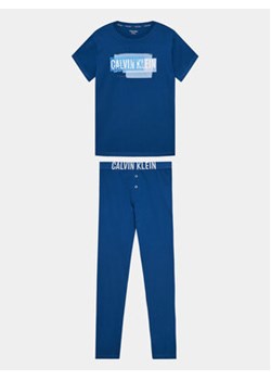 Calvin Klein Underwear Piżama B70B700443 Niebieski Regular Fit ze sklepu MODIVO w kategorii Piżamy dziecięce - zdjęcie 168569854