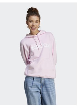 adidas Bluza Essentials Linear Hoodie IL3343 Różowy Regular Fit ze sklepu MODIVO w kategorii Bluzy damskie - zdjęcie 168569864