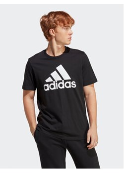 adidas T-Shirt Essentials Single Jersey Big Logo T-Shirt IC9347 Czarny Regular Fit ze sklepu MODIVO w kategorii T-shirty męskie - zdjęcie 168569873