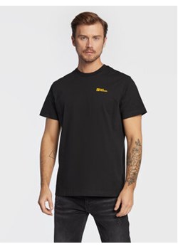 Jack Wolfskin T-Shirt Essential 1808382 Czarny Regular Fit ze sklepu MODIVO w kategorii T-shirty męskie - zdjęcie 168569890