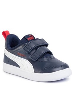 Puma Sneakersy Courtflex V2 V Inf 371544 01 Granatowy ze sklepu MODIVO w kategorii Buty sportowe dziecięce - zdjęcie 168571304