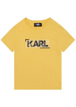 Karl Lagerfeld Kids T-Shirt Z25397 S Żółty Regular Fit ze sklepu MODIVO w kategorii T-shirty chłopięce - zdjęcie 168571591