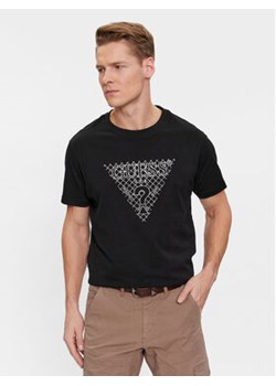 Guess T-Shirt Ss Cn Triangle Embro M4RI27 K8FQ4 Czarny Regular Fit ze sklepu MODIVO w kategorii T-shirty męskie - zdjęcie 168571731