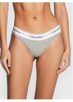 Calvin Klein Underwear Figi brazylijskie 000QF5981E Szary ze sklepu MODIVO w kategorii Majtki damskie - zdjęcie 168571771