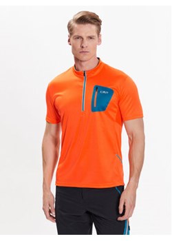 CMP Koszulka rowerowa 3C89757T Pomarańczowy Regular Fit ze sklepu MODIVO w kategorii T-shirty męskie - zdjęcie 168572064