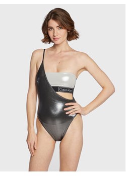 Calvin Klein Swimwear Strój kąpielowy KW0KW01957 Czarny ze sklepu MODIVO w kategorii Stroje kąpielowe - zdjęcie 168572412