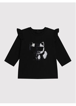 Karl Lagerfeld Kids Komplet bluzka i legginsy Z98113 M Czarny Regular Fit ze sklepu MODIVO w kategorii Bluzki dziewczęce - zdjęcie 168572452