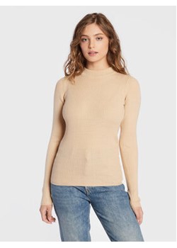 Brave Soul Sweter LK-248RIGBYI Beżowy Slim Fit ze sklepu MODIVO w kategorii Swetry damskie - zdjęcie 168573131