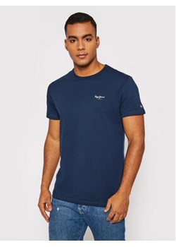 Pepe Jeans T-Shirt Original Basic 3 N PM508212 Granatowy Slim Fit ze sklepu MODIVO w kategorii T-shirty męskie - zdjęcie 168573302