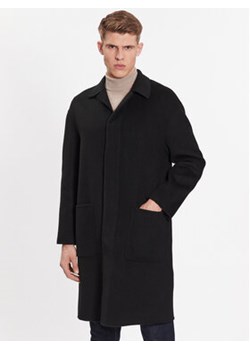 Calvin Klein Płaszcz wełniany K10K111601 Czarny Regular Fit ze sklepu MODIVO w kategorii Płaszcze męskie - zdjęcie 168573373
