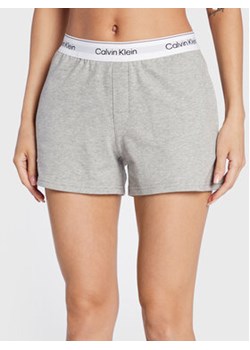 Calvin Klein Underwear Szorty piżamowe 000QS6871E Szary Regular Fit ze sklepu MODIVO w kategorii Piżamy damskie - zdjęcie 168573902